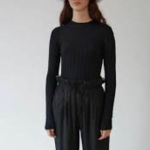 Acne Studios CARIN' MERINO WOOL BLEND RIB KNIT SWEATER in small